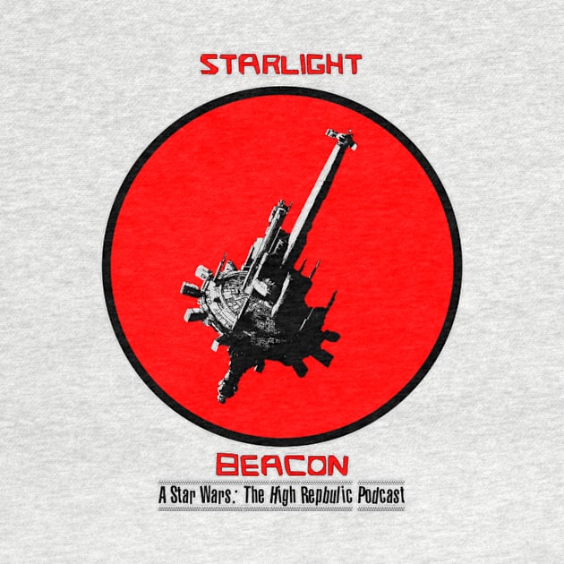 Starlight Beacon Podcast T-shirt by The Rudie Librarian